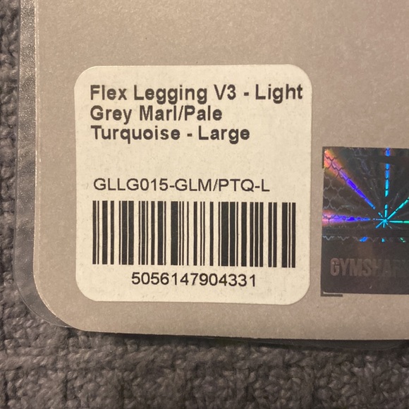 Gymshark Flex Leggings Smokey Grey- Size- Large - Picture 4 of 4